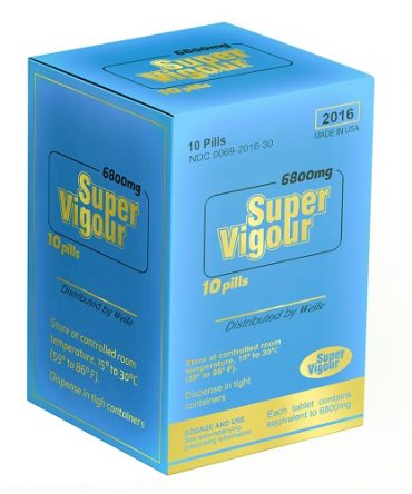 Super Vigour 6800mg - Potenciador Sexual